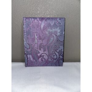 Aaron Brothers Paisley Purple Fabric 5.25x6.5 Brag Book 24- Picture Photo Album
